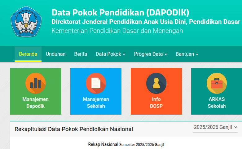 Dapodik Semester Genap 2026: Jadwal Rilis dan Persiapan Penting Bagi Operator Sekolah
